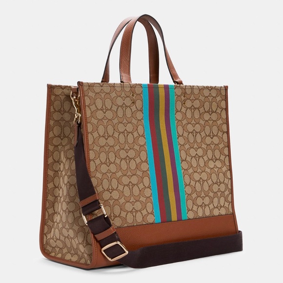 NWT Coach Dempsey Tote 40 In Signature - Picture 5 of 14